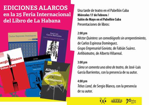 Valiosas propuestas de Tablas-Alarcos en XXV Feria Internacional del Libro Valiosas propuestas de Tablas-Alarcos en XXV Feria Internacional del Libro